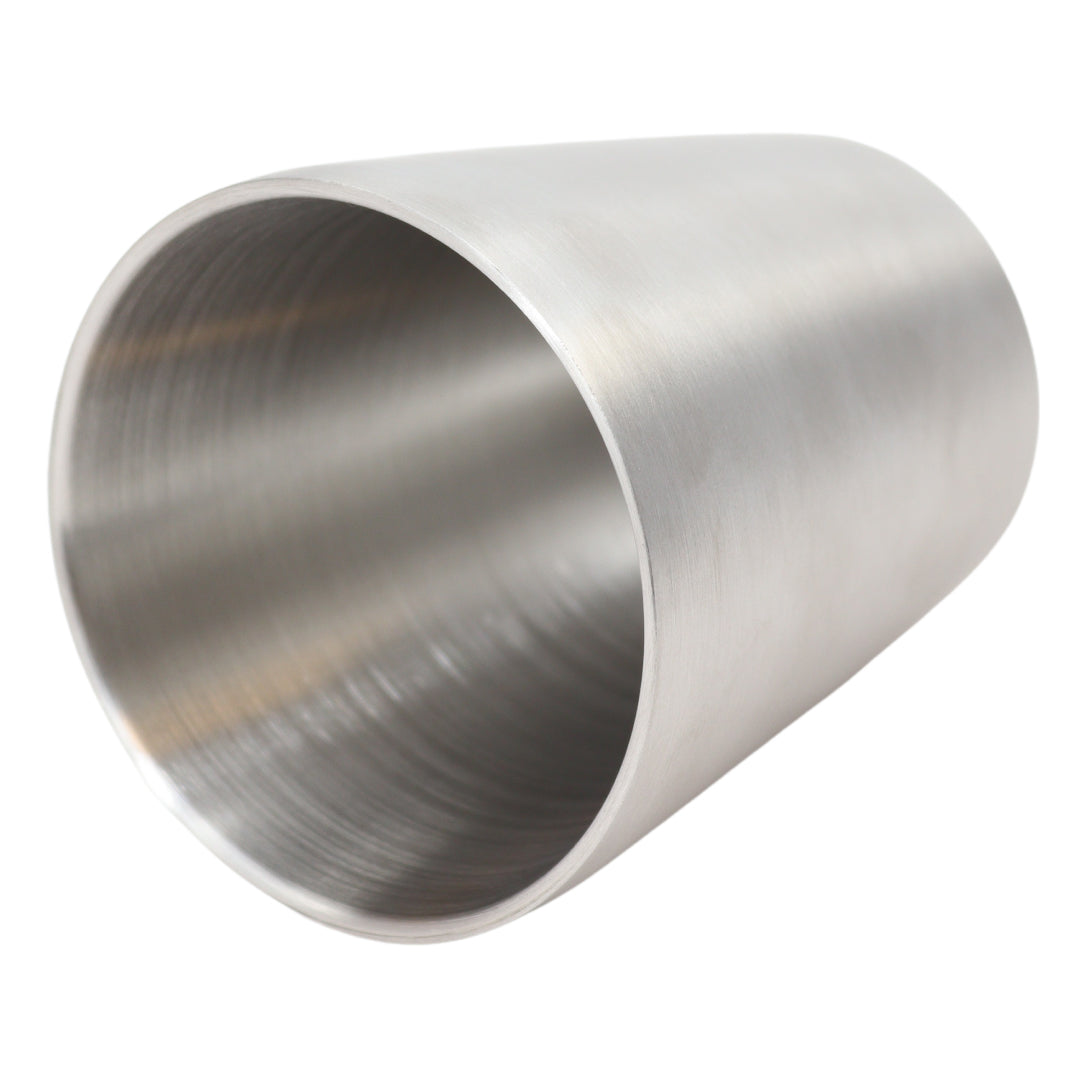 Dubbelwandige RVS beker (5 stuks!) - Industriële stijl - Zilver - 300ml